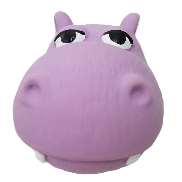 plush hippo dog toy