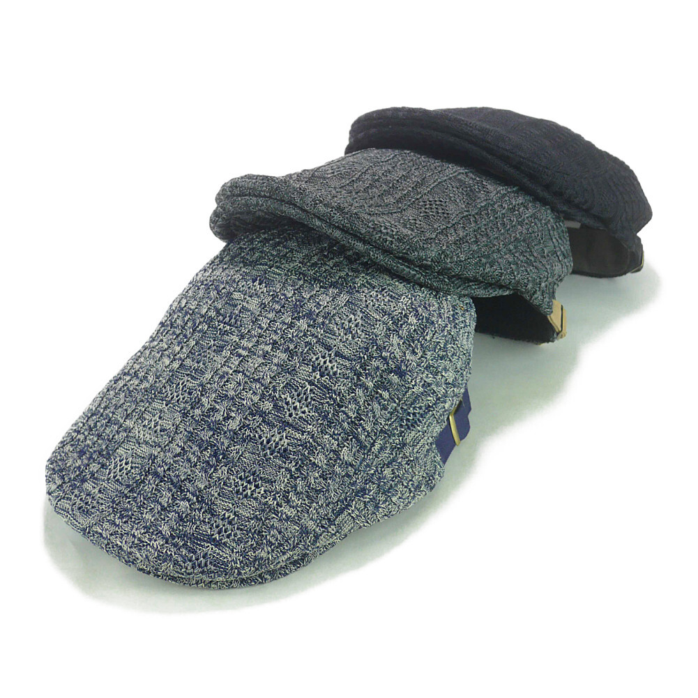 knitted flat cap