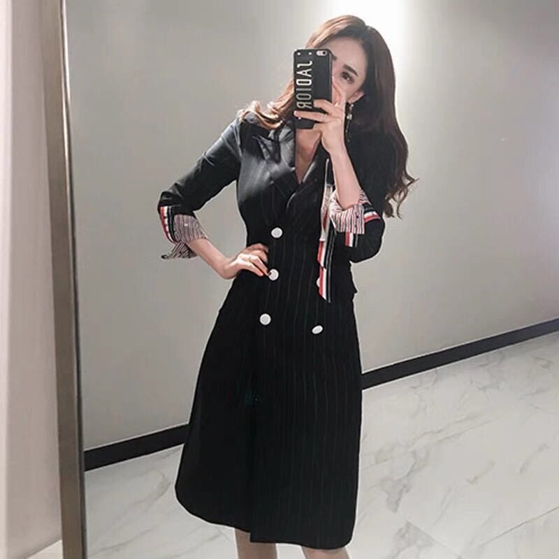 long one piece dress with jacket