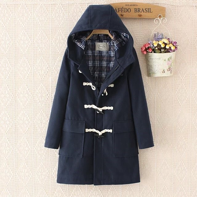 ladies duffle coat with hood