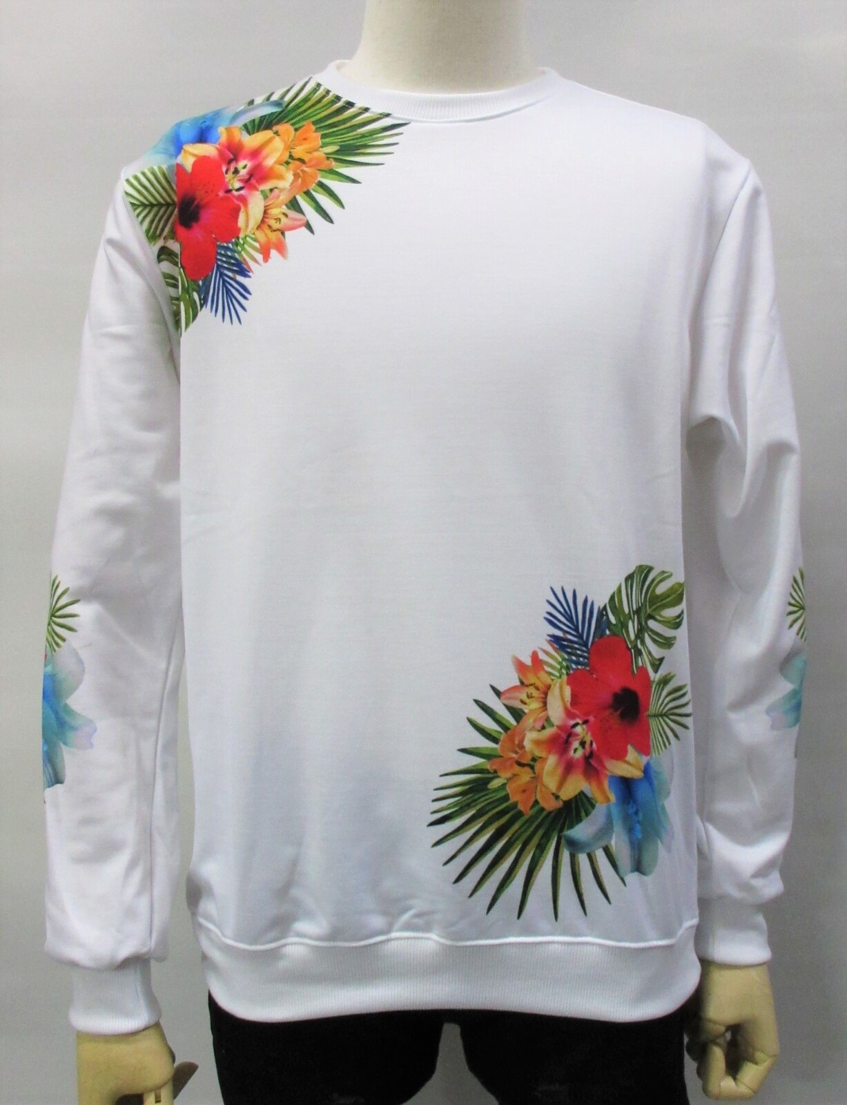 flower print sweatshirt