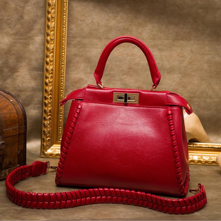 ladies red bag